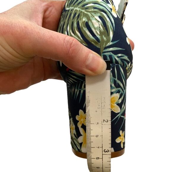 1901 Ellery Sandal Heels in Navy Hawaii Tropical Print Size 12M - Picture 9 of 11